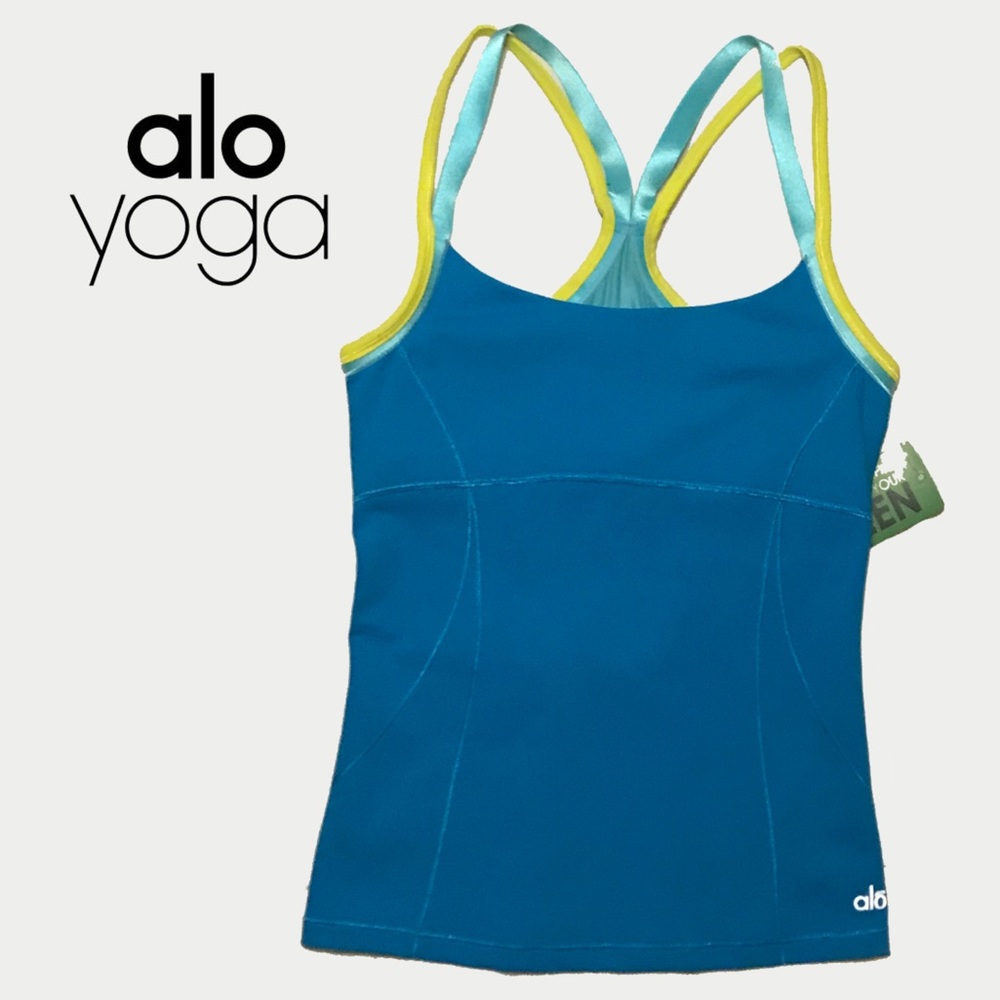 NWT ALO Yoga Split Strap Racerback Tank Top XS - Picture 3 of 8